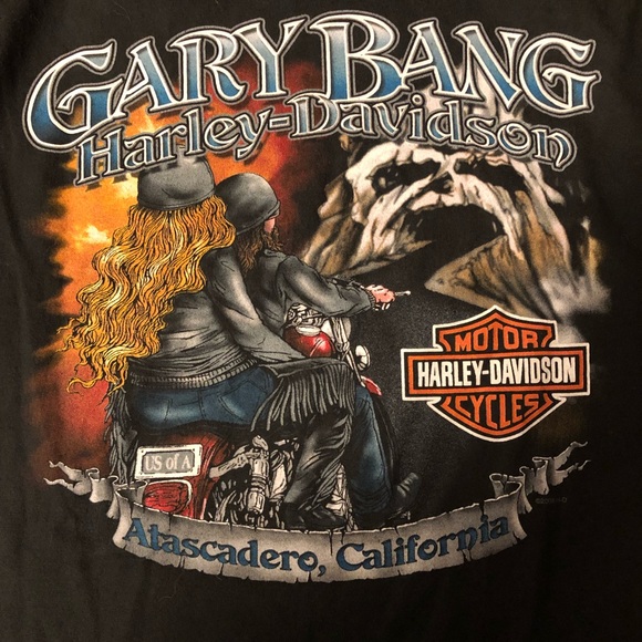 Harley Davidson Gary Bang Atascadero California Shirt Black XXL - Picture 4 of 6
